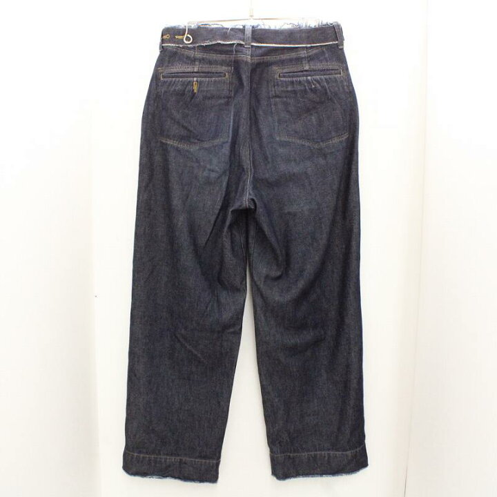 楽天市場】YOKE ヨーク CUT-OFF WIDE-LEGGED DENIM TROUSERS カット 