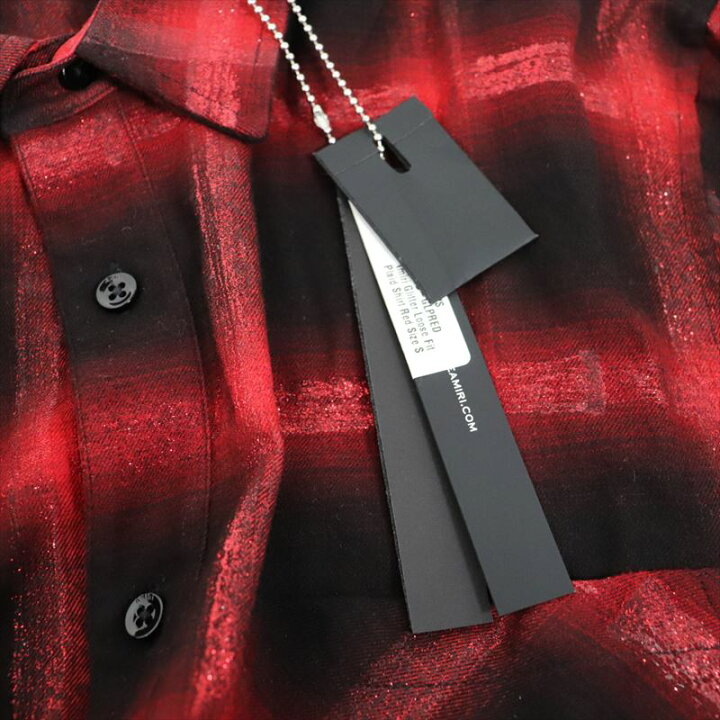 楽天市場】【値下げしました！】AMIRI アミリ GLITTER LOOSE FIT PLAID 