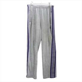 NEEDLES ニードルス Narrow Track Pant C/PE Velour ナロー トラック パンツ ベロア KP227 サイズS グレー 【中古】【モード・セレクト】【金沢本店 併売品】【674918Kz】