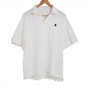 Sacai サカイ 22SS 22-02738M S pique polo Shirt イニシャル ピケ ロゴ刺繍 半袖 ポロ シャツ サイズ1 ホワイト 【中古】【モード・セレクト】【金沢本店 併売品】【674940Kz】