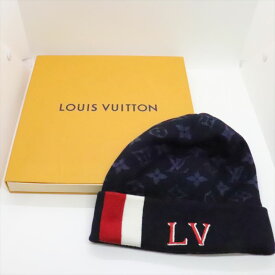 LOUIS VUITTON ルイ ヴィトン ボネ・LV バーシティ M77955 ニットキャップ・ビーニー ネイビー ※箱付【中古】【SPブランド】【金沢 併売品】【840217Kz】