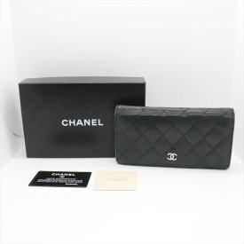 CHANEL シャネル ビコローレ ウォレット 長財布 ブラック ※箱 ギャランティーカード 付【中古】【SPブランド】【金沢 併売品】【840318Kz】