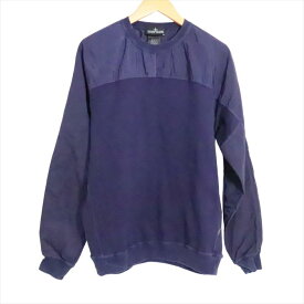 Stone Island Shadow Project ストーン アイランド シャドウ プロジェクト フリース コンパクト クルーネック スウェット シャツ 721960507 綿（コットン） ネイビー 【中古】【ストリート・ルード】【金沢本店 併売品】【685327Kz】