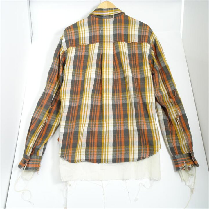 楽天市場】Midorikawa ミドリカワ cut off layered shirt チェック 