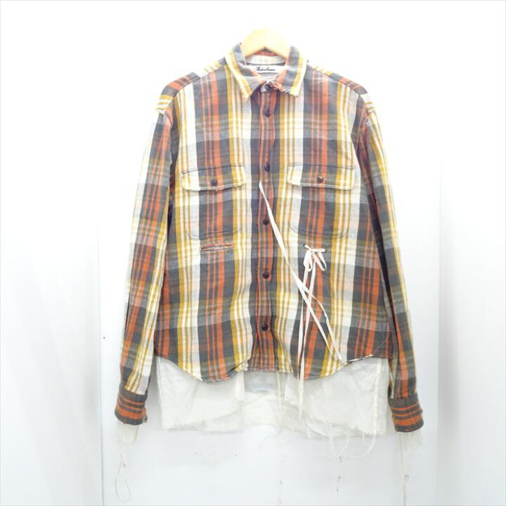 楽天市場】Midorikawa ミドリカワ cut off layered shirt チェック 