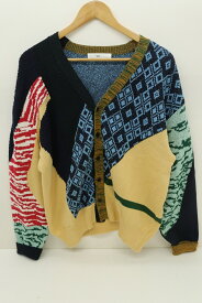 【値下げしました！】TOGA VIRILIS TOGA ARCHIVES トーガ ミックスパターン ニット カーディガン TV01-X0347 綿（コットン） マルチ 46 【中古】【モード・セレクト】【金沢本店 併売品】【675621Kz】