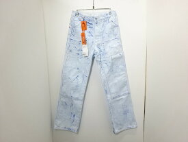 【値下げしました！】HERON PRESTON ヘロン プレストン OVERDYED SPRAY CANVAS CARPENTER JEANS ジーンズ デニム パンツ HMCA027F22FAB0034500 綿（コットン） ブルー 30 【中古】【ストリート・ルード】【金沢本店 併売品】【685595Kz】