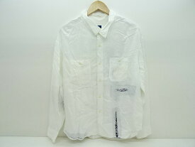 visvim ビズビム MAINSAIL SHIRT L/S CRASH ヴィンテージ バンダナ リペア シャツ 220905011013 レーヨン ホワイト 1 【中古】【モード・セレクト】【金沢本店 併売品】【675671Kz】