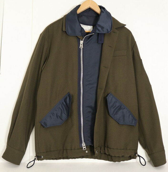 サカイ Wool Surge Mix Blouson ブランドオフ Sacai ウール ブルゾン  