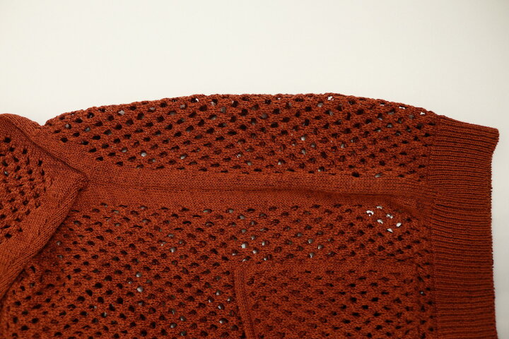 楽天市場】yoke ヨーク MESHED KNIT CARDIGAN メッシュ ニット 