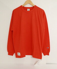 WTAPS Champion ダブルタップス チャンピオン ACADEMY LONG SLEEVE COTTON アカデミー ロング スリーブ C8-Z411 綿（コットン） オレンジ M 袋・タグ付【中古】【ストリート・ルード】【金沢本店 併売品】【688315Kz】