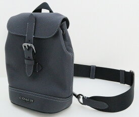 COACH コーチ ハドソン スモール パック ショルダーバッグ CB929 レザー ミッドナイト(ネイビー系) 【中古】【SPブランド】【金沢本店 併売品】【842308Kz】