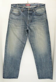 Supreme シュプリーム Distressed Loose Fit Selvedge Jean Washed Indigo デニムパンツ RN101637 綿（コットン） インディゴ 34 【中古】【ストリート・ルード】【金沢本店 併売品】【688822Kz】