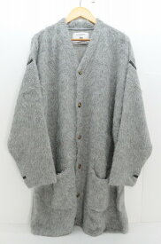 THE INOUE BROTHERS ザ　イノウエブラザーズ WISM別注 suri alpaca cardigan アルパカ ロング カーディガン KNIT7-SURI-COTTON 綿（コットン） グレー 【中古】【モード・セレクト】【金沢本店 併売品】【679080Kz】