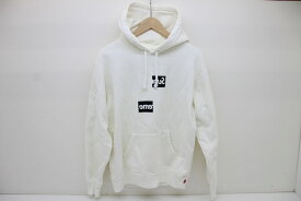 Supreme×COMME des GARCONS SHIRT シュプリーム×コムデギャルソンシャツ Split Box Hooded Sweatshirt 綿（コットン） ホワイト S 【中古】【ストリート・ルード】【金沢本店 併売品】【6810974Kz】
