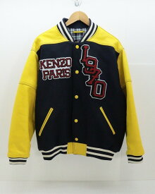 KENZO ケンゾー TIGER VARISTY JACKET FC65BL1379OM ネイビー/イエロー S 【中古】【モード・セレクト】【金沢本店 併売品】【679456Kz】