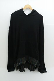 Alchemist アルケミスト Hawk Fringe Hoodie フリンジ フーディー パーカー 綿（コットン） ブラック M 袋・タグ付【中古】【ストリート・ルード】【金沢本店 併売品】【689430Kz】