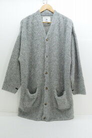 The inoue brothers ザ・イノウエブラザーズ WISM 別注 Suri alpaca Cardigan グレー ボタン、虫よけの木【中古】【モード・セレクト】【金沢本店 併売品】【679446Kz】
