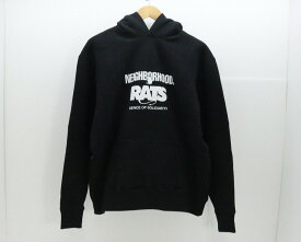 NEIGHBORHOOD ネイバーフット x RATS ラッツ 20th Hooded SPH-0104 綿（コットン） ブラック XL タグ、袋【中古】【ストリート・ルード】【金沢本店 併売品】【689461Kz】