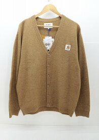 Carhartt WIP カーハート × AWAKE NY アウェイク カーディガン バッグロゴカーディガン I031344-23S ベージュ L タグ、袋、替えボタン【中古】【レギュラー】【金沢本店 併売品】【709463Kz】