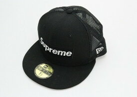 Supreme ×NEW ERA 23SS Box Logo Mesh Black New Era Cap ブラック 【中古】【帽子】【金沢本店 併売品】【742846Kz】