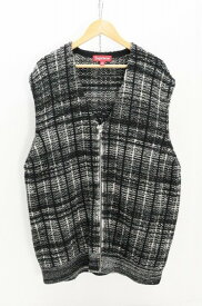 Supreme シュプリーム Speckled Zip Up Sweater Vest 綿（コットン） ブラック XXL 袋、タグ【中古】【ストリート・ルード】【金沢本店 併売品】【689719Kz】