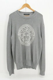 VERSASE ヴェルサーチ メデューサニット 1011884 綿（コットン） グレー 52 【中古】【モード・セレクト】【金沢本店 併売品】【679824Kz】