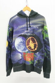 supreme × UNDER COVER シュプリーム アンダーカバー 18ss Public enemy Hooded sweat 綿（コットン） マルチカラー M 【中古】【ストリート・ルード】【金沢本店 併売品】【689920Kz】