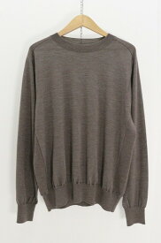blurhms ブラームス Wool Cashmere Silk Knit Crew Neck BHS24F021 毛（ウール） ヘザーベージュ 3 タグ【中古】【モード・セレクト】【金沢本店 併売品】【6710233Kz】