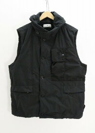 STONE ISLAND ストーンアイランド HOODED GILET ナイロン ブラック XL 【中古】【モード・セレクト】【金沢本店 併売品】【6710251Kz】