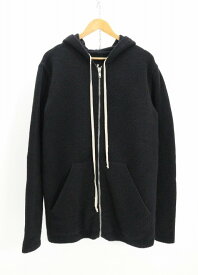 Rick Owens リックオウエンス ニットジップパーカー RU18F1681-KFY 毛（ウール） ブラック M 【中古】【ストリート・ルード】【金沢本店 併売品】【6810406Kz】