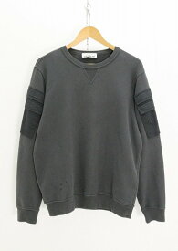 STONE ISLAND ストーンアイランド DOUBLE POCKET CREWNECK SWEAT 綿（コットン） グレー M 【中古】【モード・セレクト】【金沢本店 併売品】【6710631Kz】