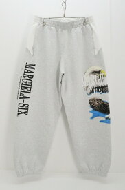 supreme×mm6 シュプリーム メゾンマルジェラ Eagle sweat pants 綿（コットン） グレー ホワイト L タグ【中古】【ストリート・ルード】【金沢本店 併売品】【6810884Kz】