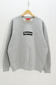 Supreme シュプリーム Box Logo Crewneck Sweatshirt 綿（コットン） グレー L 【中古】【ストリート・ルード】【金沢本店 併売品】【6810929Kz】