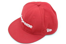 Supreme シュプリーム × NEW ERA ニューエラ Boxlogo Cap Redcap ポリエステル レッド 58.7cm 【中古】【帽子】【金沢本店 併売品】【743394Kz】