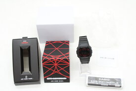 CASIO カシオ × JAM HOME MADE ジャムホームメイド コラボ25周年アニバーサリー G-SHOCK ジーショック クォーツ駆動 DW-5600VT ブラック/レッド 箱、説明書【中古】【時計】【金沢本店 併売品】【793450Kz】