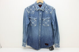 NEIGHBORHOOD × FUCT SSDD ネイバーフッド ファクト NHFU WESTERN C-SHIRT 162NYFUN-SHM01S 綿（コットン） インディゴ M タグ【中古】【ストリート・ルード】【金沢本店 併売品】【6811177Kz】