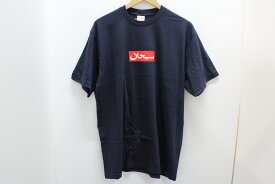 supreme シュプリーム Arabic Box Logo Tee 綿（コットン） ネイビー L 【中古】【ストリート・ルード】【金沢本店 併売品】【6811182Kz】