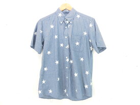 【値下げしました】SOPHNET. 17SS S/S INDIGO STAR SHIRT size：S ソフネット スターシャツ 半袖シャツ ボタンシャツ インディゴ SOPH-170046