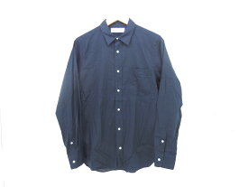 【更に値下げ】UNIVERSAL PRODUCTS L/S REGULAR SHIRTS size：2 ユニバーサルプロダクツ レギュラーシャツ 長袖シャツ ボタンシャツ ネイビー 151-60301