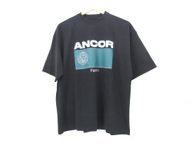 【最終値下げ】ANCOR S/S PRINT Tee size：S アンカー プリント 半袖Tシャツ クールネック ブラック