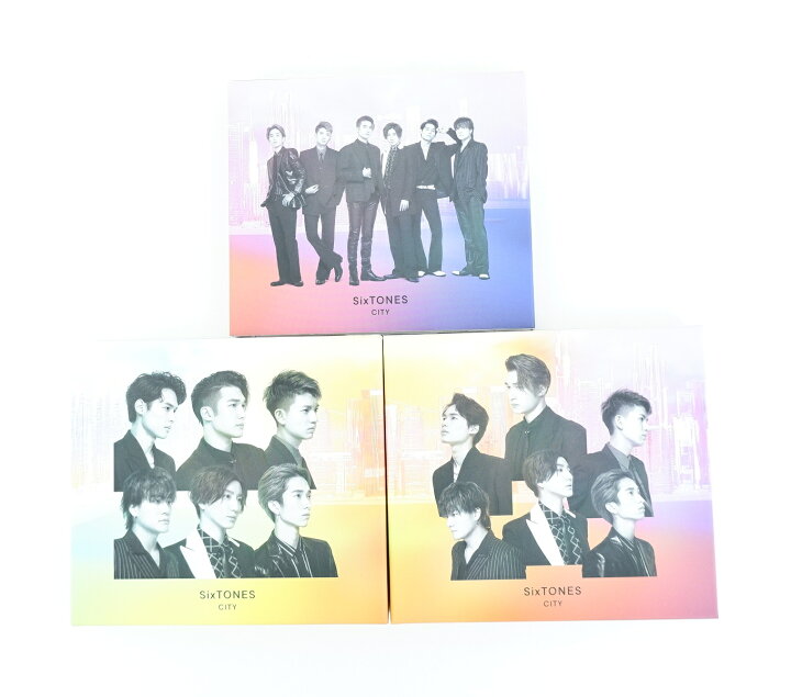 楽天市場】SixTONES CITY 通常盤 + 初回盤A + 初回盤B 3形態 セット 