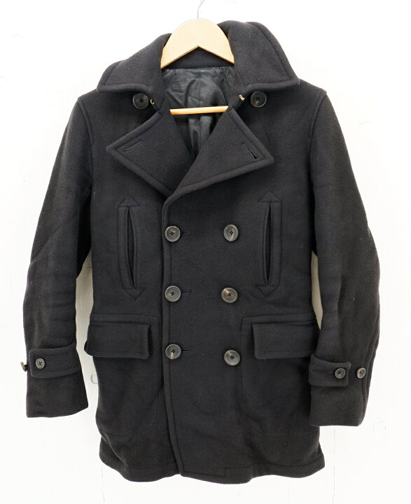楽天市場 値下げしました Scye Basics 10aw Super Melton Pea Coat Size 36 サイベーシックス スーパー メルトン Pコート ウールコート アウター ブラック 5110 Made In Japan 浪漫遊 楽天市場店