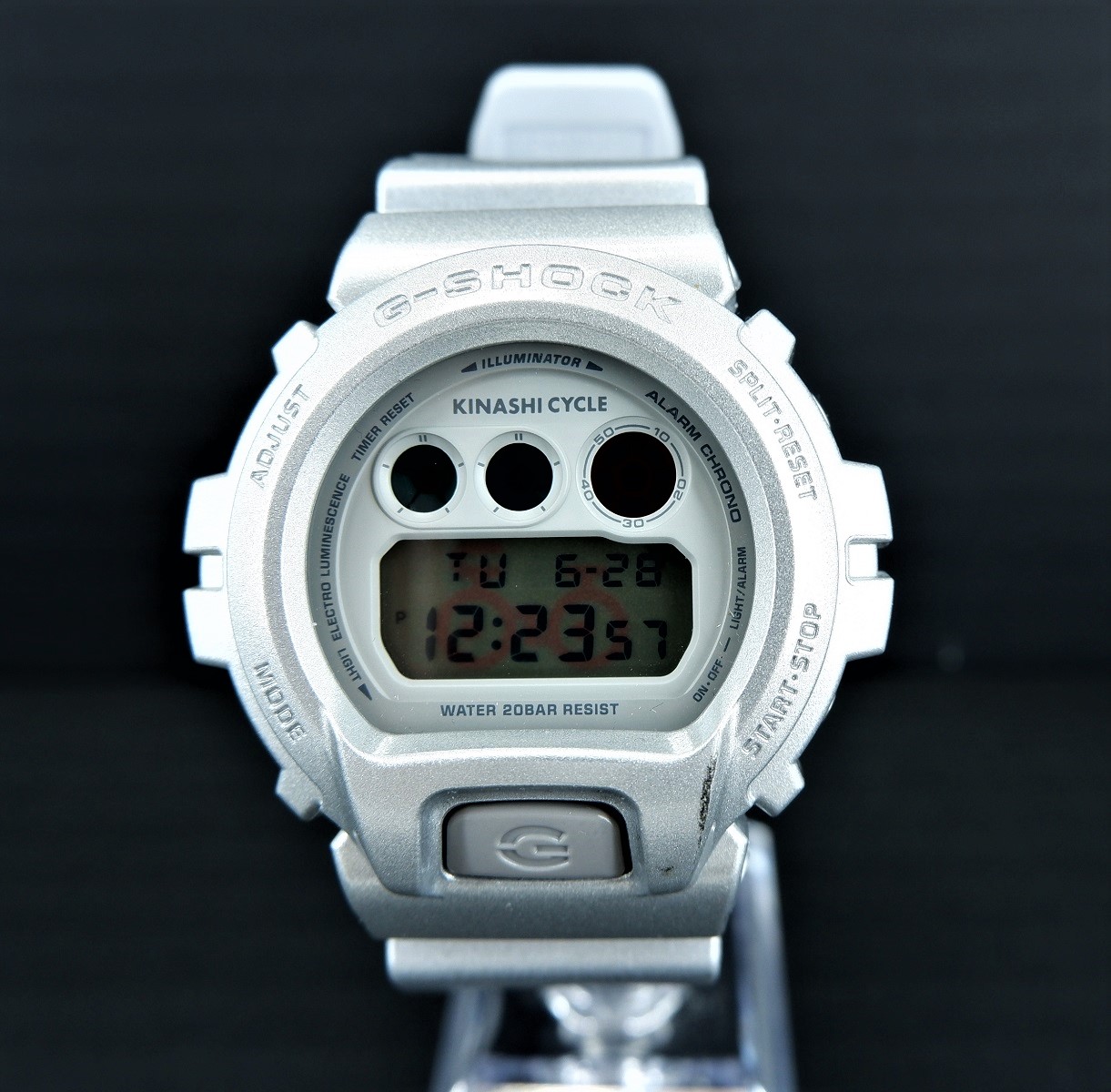 G-SHOCK × KINASHICYCLE DW-6900FS ジーショック 木梨サイクル コラボ デジタル 時計 ウォッチ 腕時計 シルバー 電池  CASIO カシオ | 浪漫遊　楽天市場店