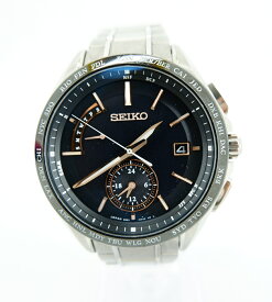 SEIKO BRIGHTZ 8B63-0AA0 セイコー ブライツ フライトエキスパート アナログ 時計 ウォッチ 腕時計 シルバー 電波ソーラー