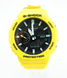 【値下げしました】G-SHOCK GA-B2100C-9AJF ジーショック デジタル アナログ 腕時計 ウォッチ 時計 タフソーラー イエロー CASIO カシオ
