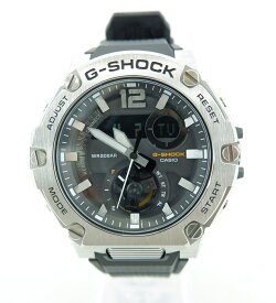 G-SHOCK G-STEEL GST-B300S-1AJF ジーショック ジースチール デジタル アナログ 腕時計 ウォッチ 時計 タフソーラー シルバー×ブラック CASIO カシオ