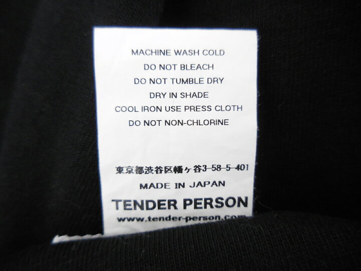 楽天市場】【更に値下げ】TENDER PERSON 20SS L/S EMBLEM Tee size：3 