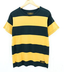 値下げしました　NEIGHBORHOOD 17SS S/S BORDER Tee size：S ネイバーフッド ボーダー 半袖Tシャツ ブラック×イエロー 171FPNH-CSM04 Made in Japan