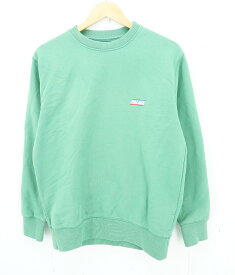 【更に値下げ】PALACE BASICALLY A CREW SWEAT size：S パレス クルーネック スウェット トレーナー ミントグリーン WORDPLAY